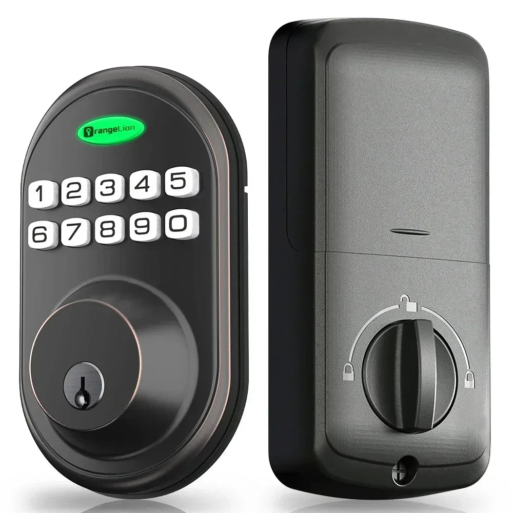 EUUKAIHG Keyless Entry Door Lock, One-Touch Lock/Unlock, Deadbolt Lock with Keypad and Key, Auto Lock for Door