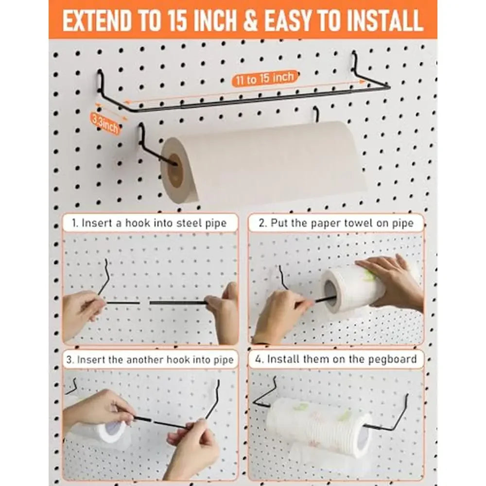 276PCS 1/4" Pegboard Accessories Kit