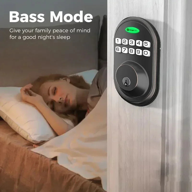 EUUKAIHG Keyless Entry Door Lock, One-Touch Lock/Unlock, Deadbolt Lock with Keypad and Key, Auto Lock for Door