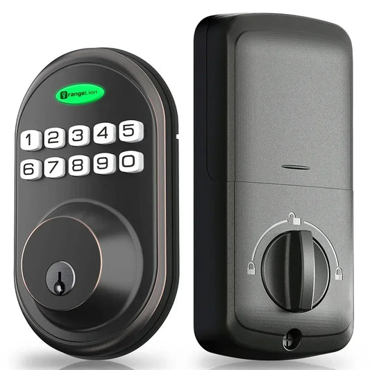 EUUKAIHG Keyless Entry Door Lock, One-Touch Lock/Unlock, Deadbolt Lock with Keypad and Key, Auto Lock for Door