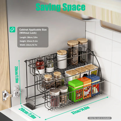 Spice Organizer Rack, Pull-Down