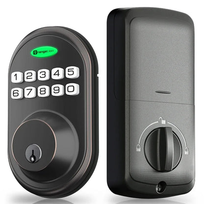 EUUKAIHG Keyless Entry Door Lock, One-Touch Lock/Unlock, Deadbolt Lock with Keypad and Key, Auto Lock for Door