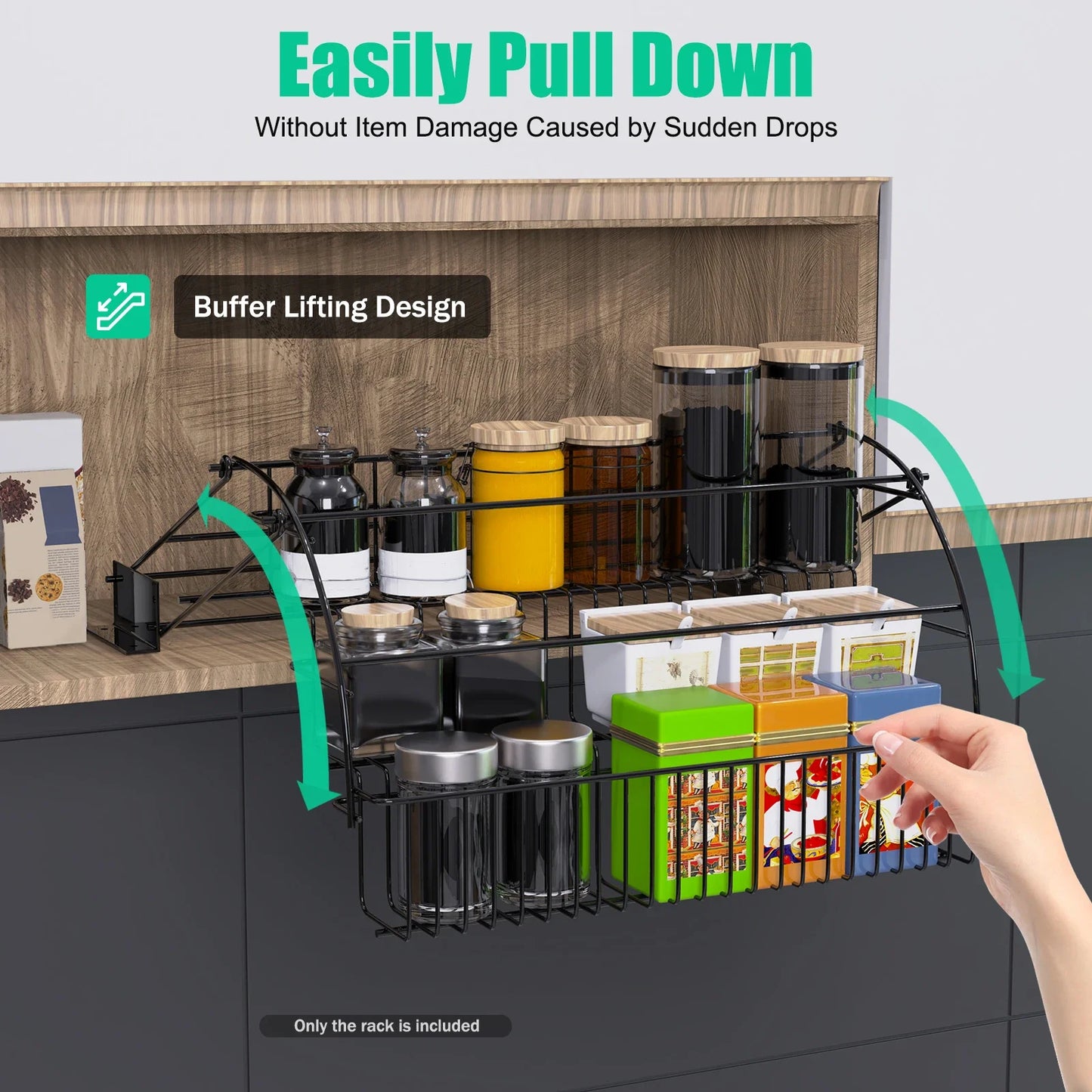 Spice Organizer Rack, Pull-Down