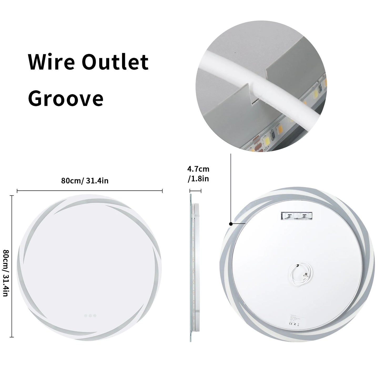 Anti-fog LED Bathroom Mirror