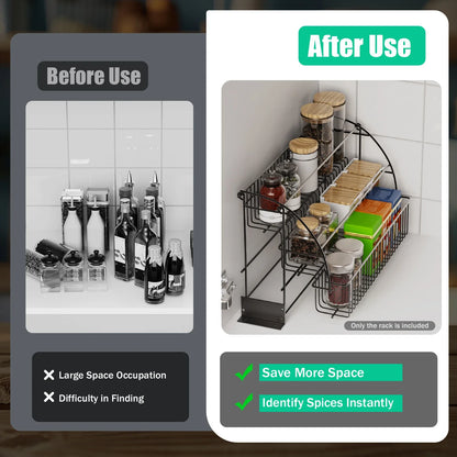 Spice Organizer Rack, Pull-Down