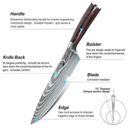 Damascus Stainless Steel Chef Knife