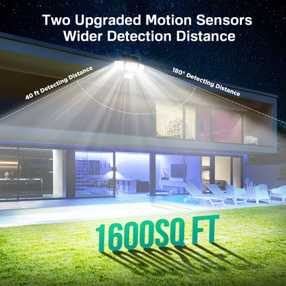 Solar Outdoor Lights - 3000LM 188 LED Motion Sensor Lights