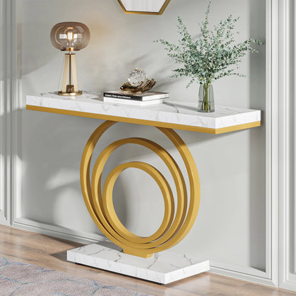 Tribesigns 41-Inch Gold Entryway Table
