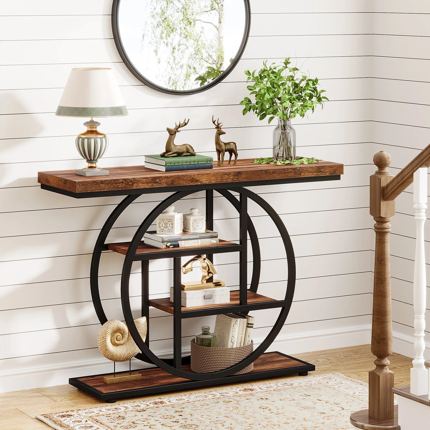 Console Table, 4-Tier Entryway