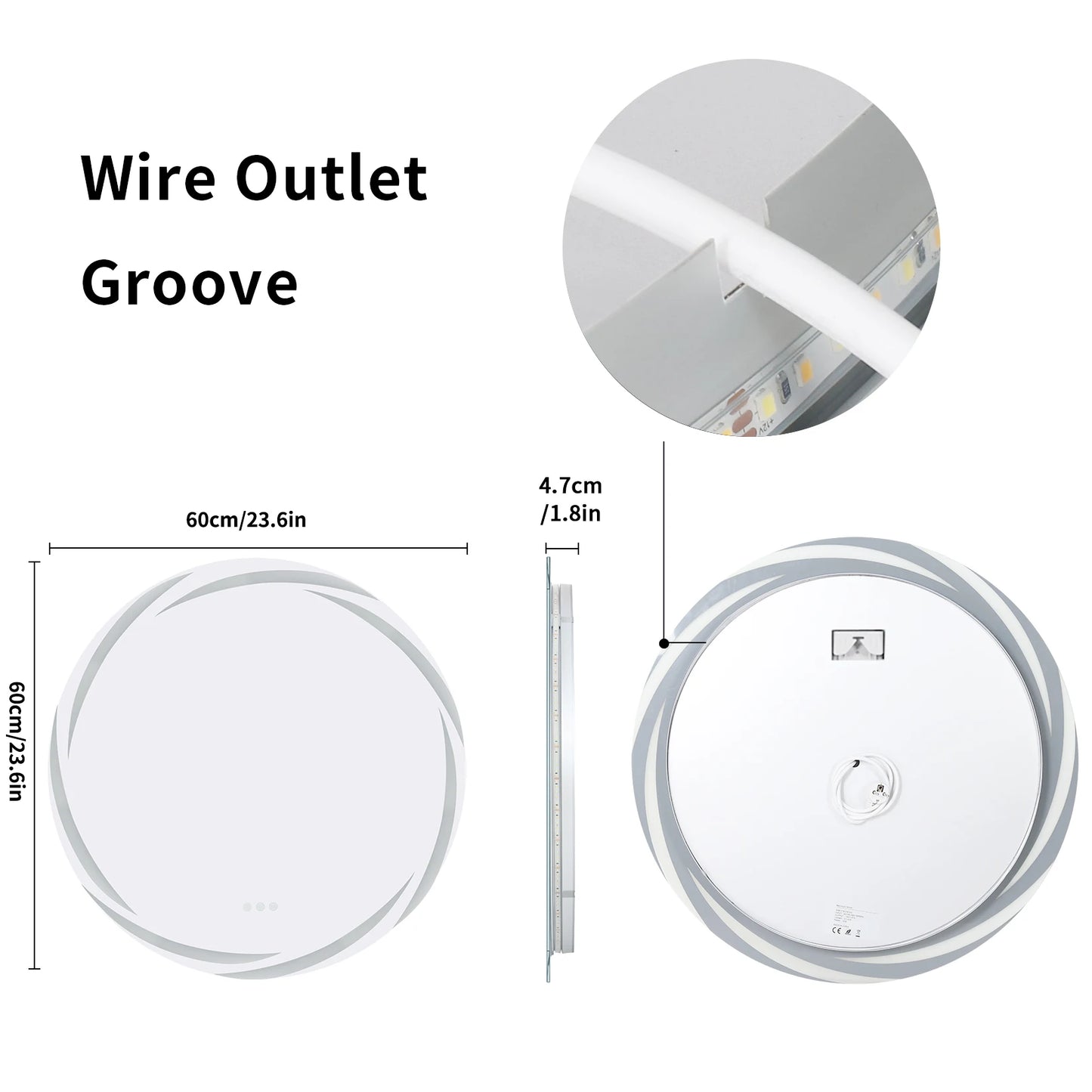 Anti-fog LED Bathroom Mirror