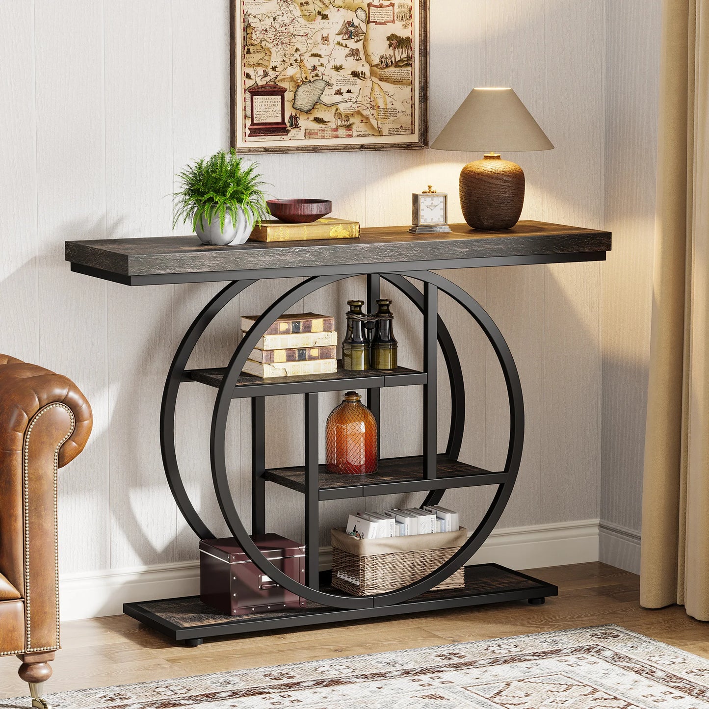 Console Table, 4-Tier Entryway