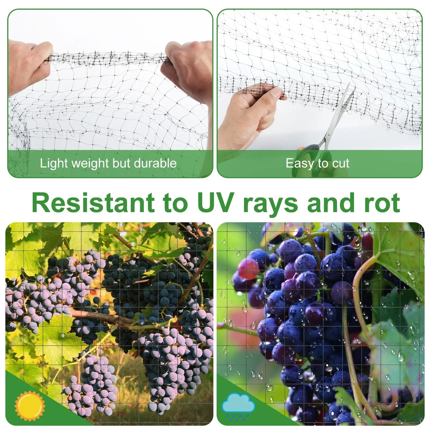 Reusable Protective Garden Netting Extra Strong Woven