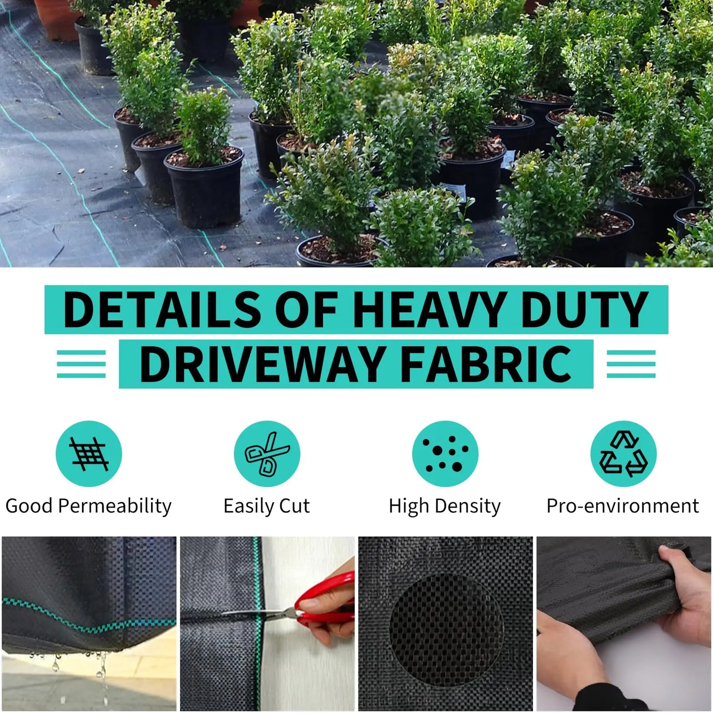 Weed Barrier Landscape Fabric