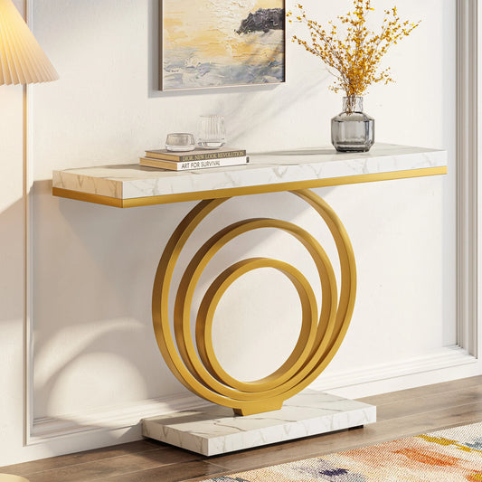 Tribesigns 41-Inch Gold Entryway Table