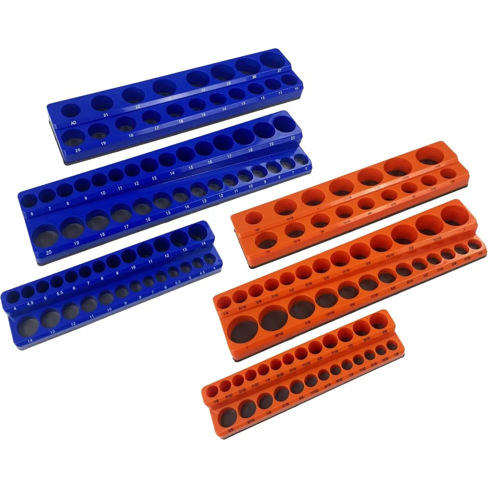 NEW 6 Piece Magnetic Socket Organizer