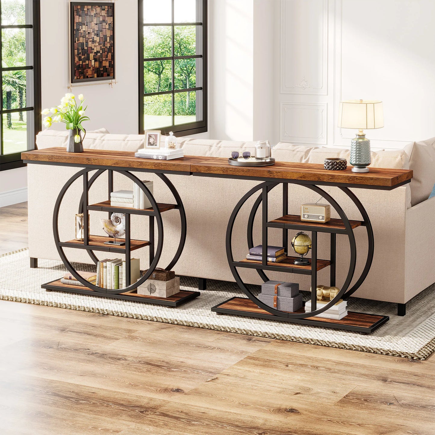 Console Table, 4-Tier Entryway